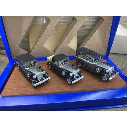 376 - A collection of boxed and unboxed diecast model vehicles to include Matchbox Models of Yesteryear, L... 