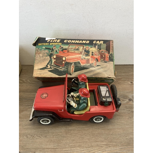 380 - A 1960s boxed Japanese Nomura battery operated fire command car