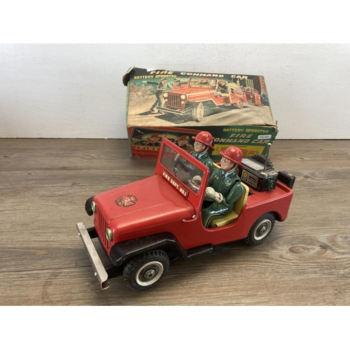 380 - A 1960s boxed Japanese Nomura battery operated fire command car