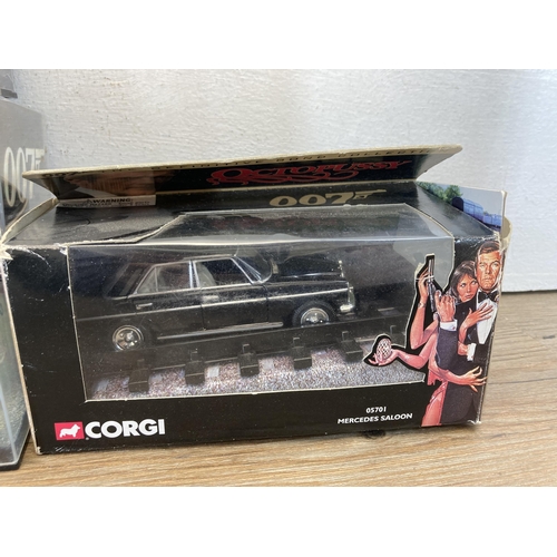 390 - A collection of boxed James Bond 007 diecast model vehicles to include Corgi, GE Fabbri etc.