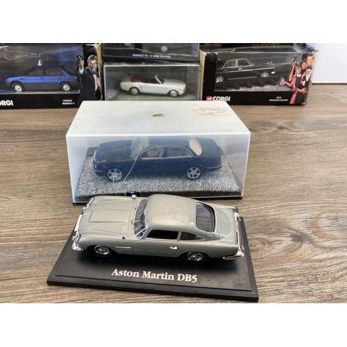 390 - A collection of boxed James Bond 007 diecast model vehicles to include Corgi, GE Fabbri etc.