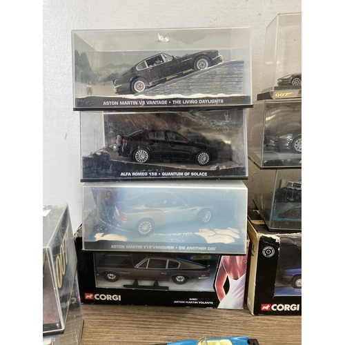 390 - A collection of boxed James Bond 007 diecast model vehicles to include Corgi, GE Fabbri etc.