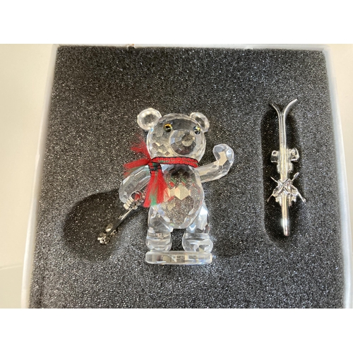 303 - Four boxed Swarovski Crystal bear figurines to include Kris Bear with Skis model no. 234710, Kris Be... 