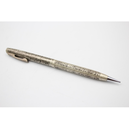 1299 - Three sterling silver propelling pencils to include Sheaffer etc. - approx. gross weight 60 grams