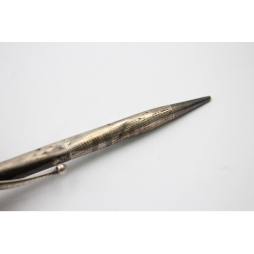 1299 - Three sterling silver propelling pencils to include Sheaffer etc. - approx. gross weight 60 grams