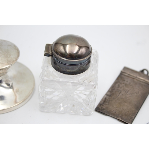 1305 - Four hallmarked sterling silver desk accessories - approx. gross weight 233 grams