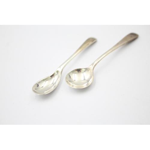 1309 - Eight hallmarked sterling silver condiment spoons - approx. gross weight 44 grams