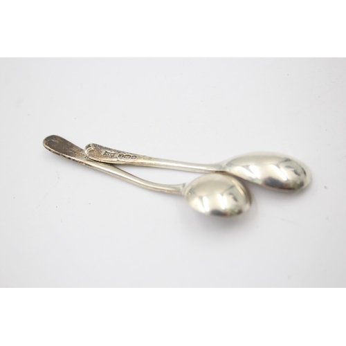 1309 - Eight hallmarked sterling silver condiment spoons - approx. gross weight 44 grams