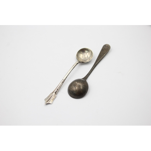 1309 - Eight hallmarked sterling silver condiment spoons - approx. gross weight 44 grams