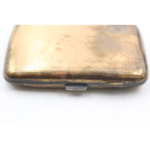 1327 - A George V sterling silver cigarette case, hallmarked Chester 1924 - approx. gross weight 97 grams a... 