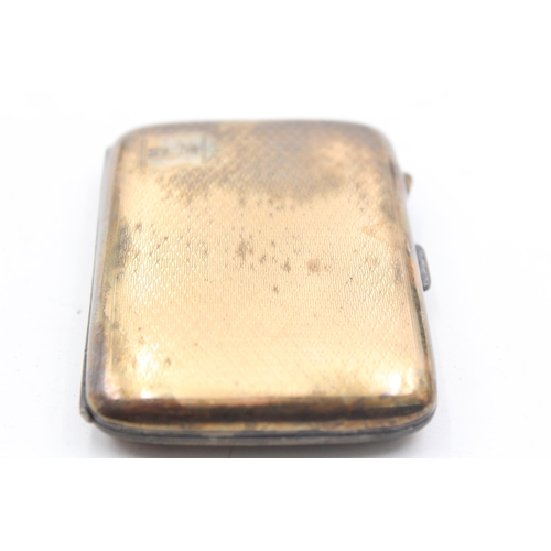 1327 - A George V sterling silver cigarette case, hallmarked Chester 1924 - approx. gross weight 97 grams a... 