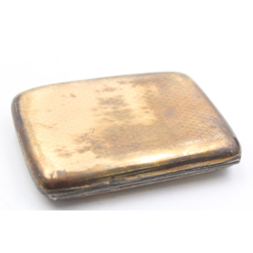 1327 - A George V sterling silver cigarette case, hallmarked Chester 1924 - approx. gross weight 97 grams a... 