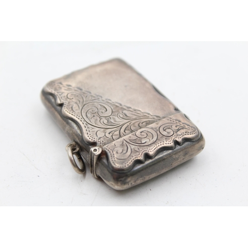 1329 - A Samuel M Levi sterling silver vesta case, hallmarked Birmingham 1901 - approx. gross weight 29 gra... 