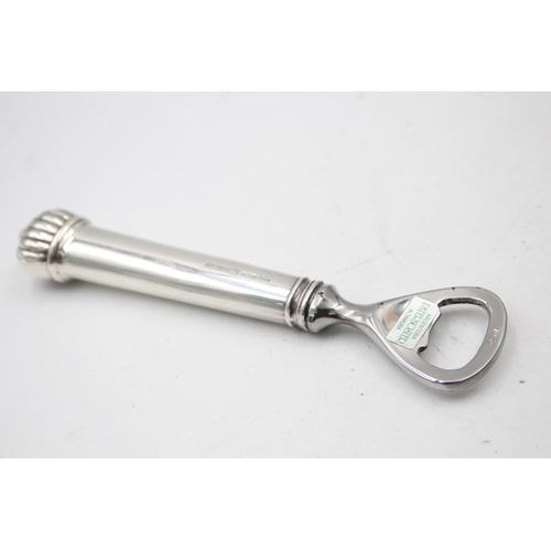 1334 - A boxed stamped .800 silver handled bottle opener - approx. gross weight 137 grams and 16cm long