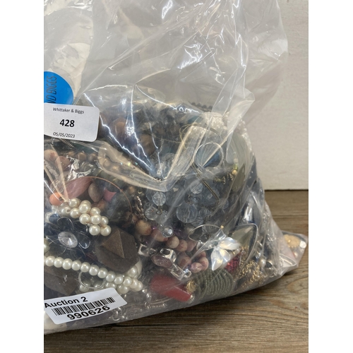 428 - Approx. 10kg of costume jewellery