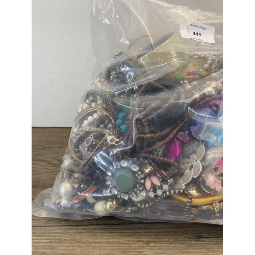 443 - Approx. 10kg of costume jewellery