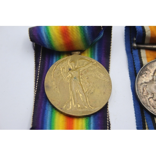 1392 - A WWI medal pair and ribbons presented to 335007 Pnr. D. Jones RE