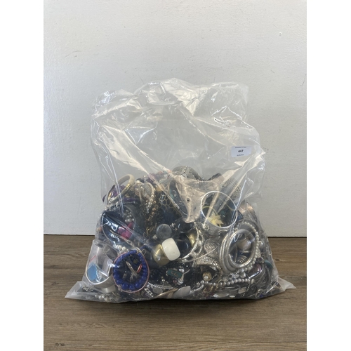 447 - Approx. 10kg of costume jewellery