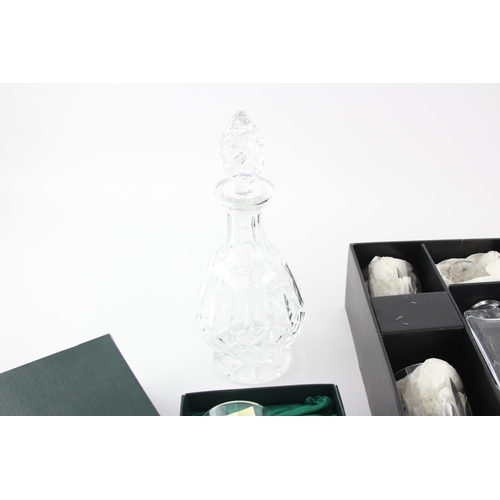 326C - A collection of crystal breweriana to include boxed Atlantis Crystal decanter set, claret jug etc.