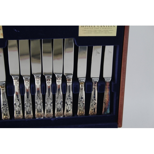 347 - A Viners forty four piece silver plate cutlery set