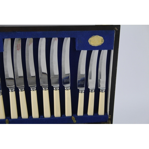 349 - A Universe Silver forty nine piece silver plate cutlery set in original canteen