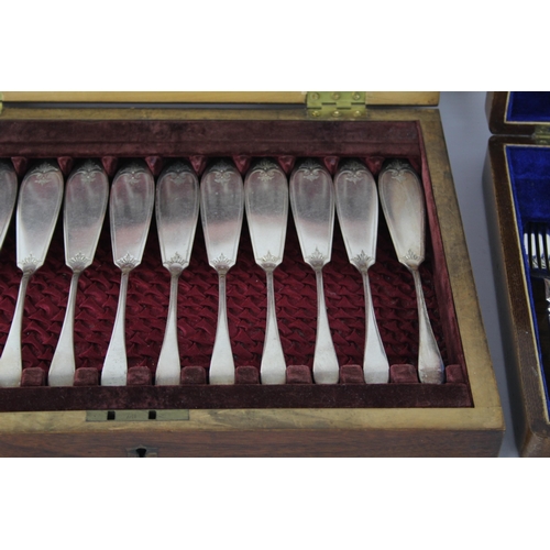 353 - Two vintage silver plate cutlery sets, one Ollivant & Botsford and one Walker & Hall