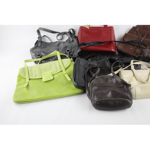 405 - A collection of leather handbags to include Coccinelle, Joop, La Moda etc.