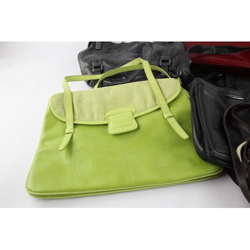 405 - A collection of leather handbags to include Coccinelle, Joop, La Moda etc.