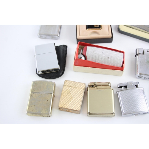 510 - Thirteen cigarette lighters to include Poppell, Ronson, Colibri etc.