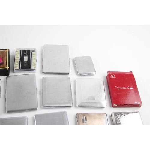 511 - A collection of cigarette cases and snuff boxes