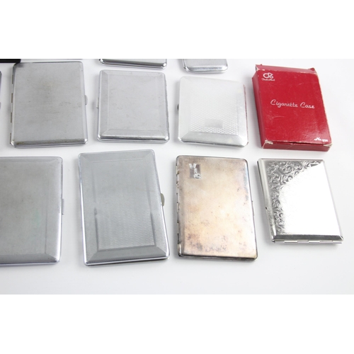 511 - A collection of cigarette cases and snuff boxes