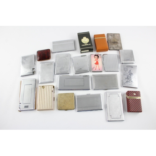 513 - A collection of cigarette cases to include combination, boxed etc.