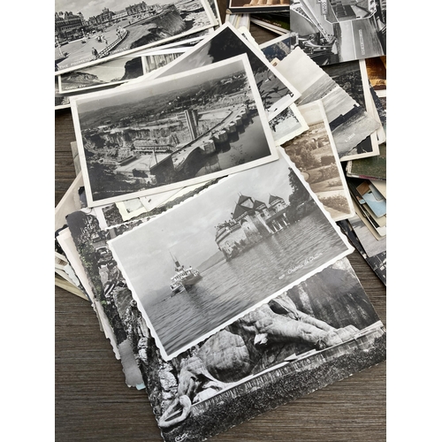 457 - A collection of 1950s black and white postcards