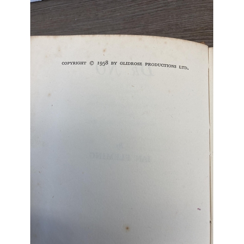 461 - Seven vintage Ian Fleming James Bond books to include 1958 Dr. No 1st Book Club Edition, From Prussi... 