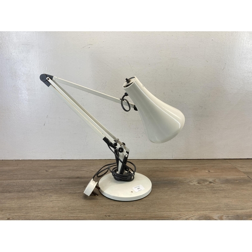 471 - An Anglepoise white metal desk lamp