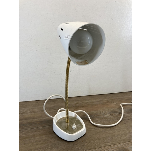 479 - A Pifco model 971 white metal desk lamp