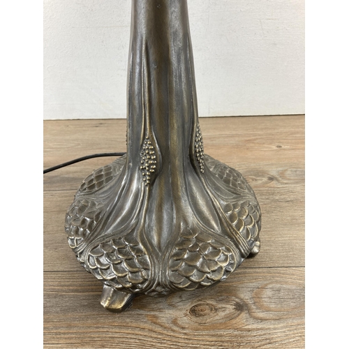 482 - A Tiffany style table lamp - approx. 66cm high