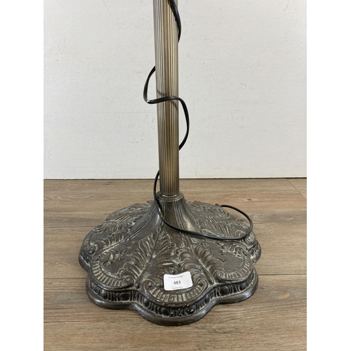 483 - A Tiffany style table lamp - approx. 92cm high