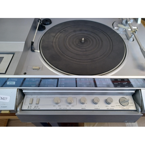 632 - A Sharp SG-280 stereo music centre comprising 
two-speed turntable, three-band tuner/amplifier and D... 