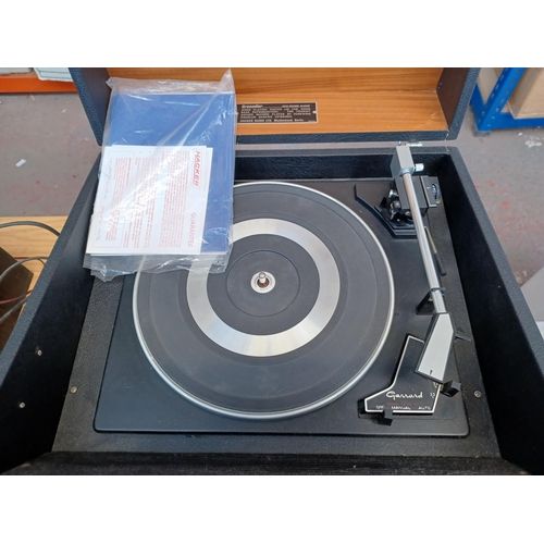 635 - Two items of early 1970s Hacker Radio Ltd hi-fi, one Grenadier turntable fitted with Garrard SP25 Mk... 