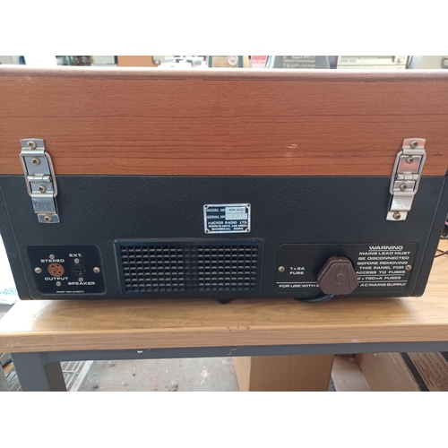 635 - Two items of early 1970s Hacker Radio Ltd hi-fi, one Grenadier turntable fitted with Garrard SP25 Mk... 