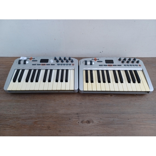 639 - Two M-Audio Oxygen 8 V2 Midi controllers