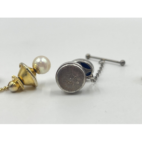 1184 - A collection of vintage cufflinks to include hallmarked Birmingham 9ct gold example - approx. gross ... 