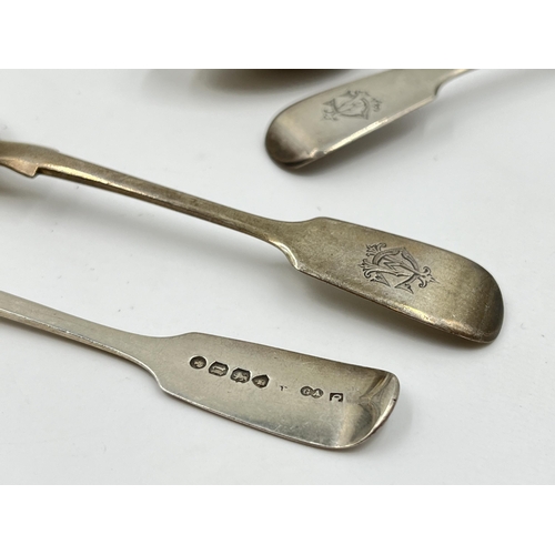 1250 - Eleven Victorian sterling silver teaspoons, hallmarked London 1875 - approx. gross weight 226 grams