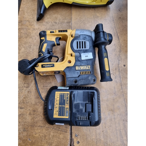 888 - A DeWalt DCB105 cordless hammer drill with charger