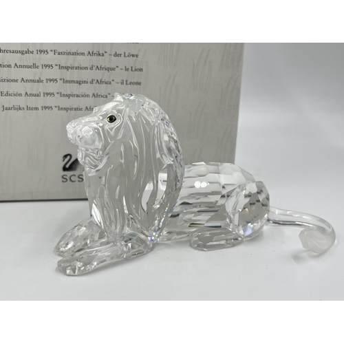 256 - A boxed Swarovski Crystal 1995 Annual Edition Inspiration Africa The Lion figurine