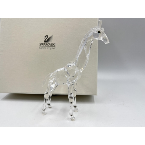 259 - A boxed Swarovski Crystal Baby Giraffe figurine, model no. 236717