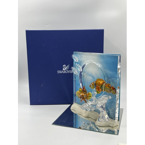 261 - A boxed Swarovski Crystal Wonders of The Sea Harmony plaque - model no. 681823