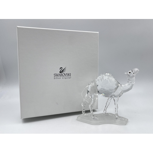 266 - A boxed Swarovski Crystal Camel figurine - model no. 247683