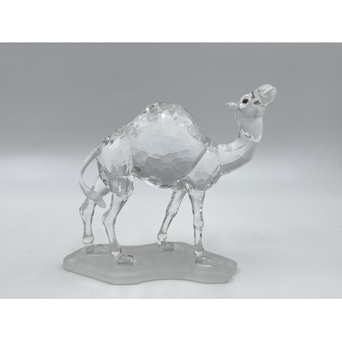 266 - A boxed Swarovski Crystal Camel figurine - model no. 247683